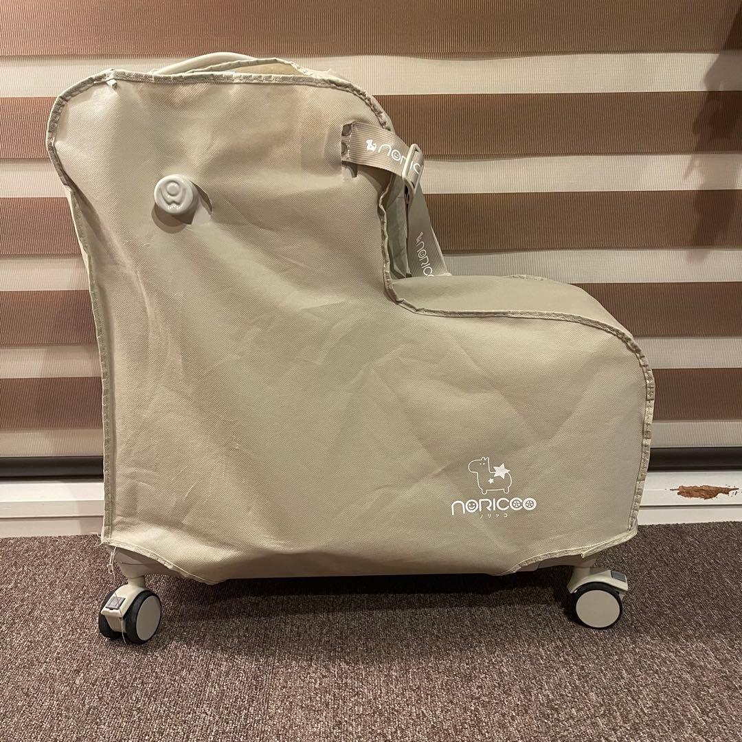 ノリッコ　NORICCO 子供が乗れるキッズキャリー キャリーケース　ベージュ