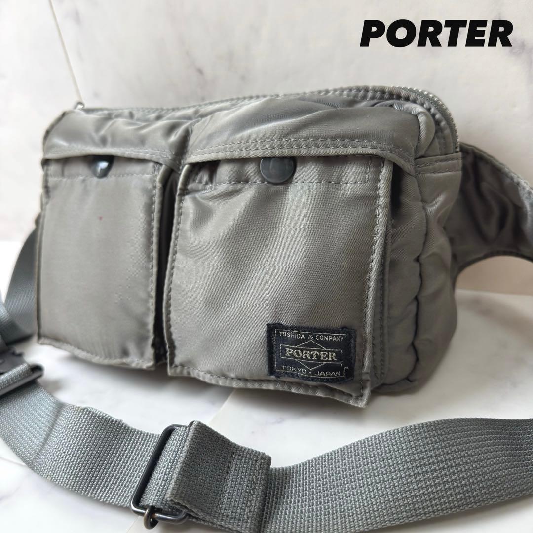 【廃盤・美品】 PORTER タンカー ウエストポーチ ボディーバッグ 吉田カバン（YOSHIDA KABAN） ポーター ウエストバッグ ボディバッグ