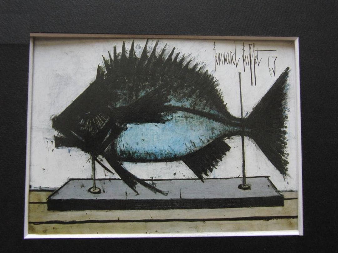 ベルナール・ビュッフェ【LE MUSEUM-Poisson bleu】