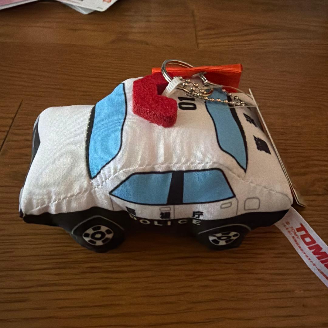 紙タグ付 トミカ はたらくくるまのマスコット パトカーセレクション