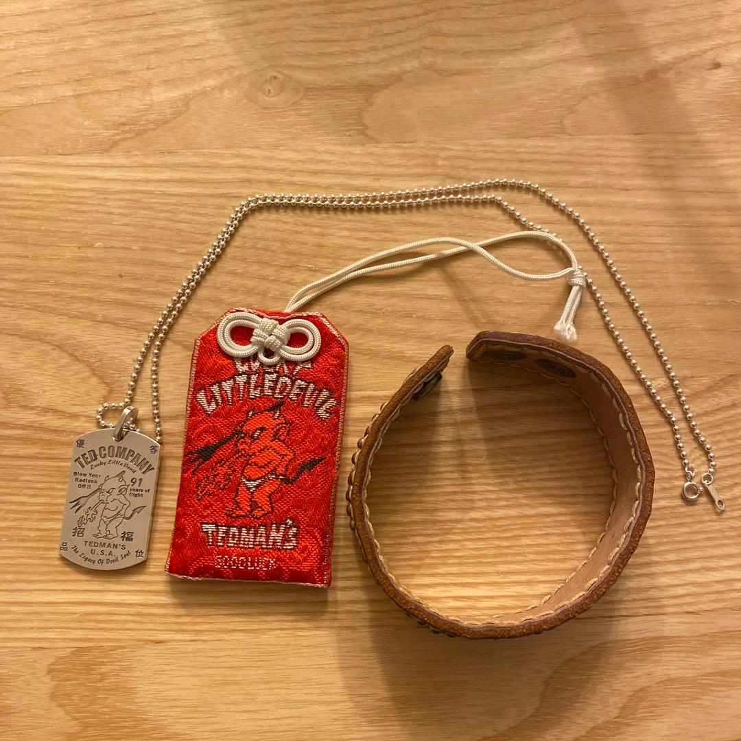 u*3様 シルバー925 ドッグタグ　テッドマンTEDMAN 革　ブレスレット