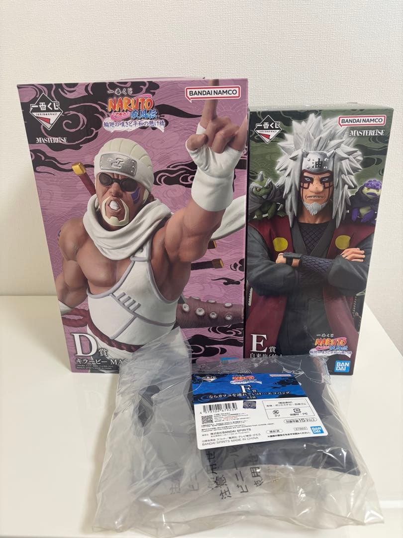 ナルト一番くじ輪廻の嘆きと平和の懸け橋D賞キラービーE賞自来也F賞エコバッグ