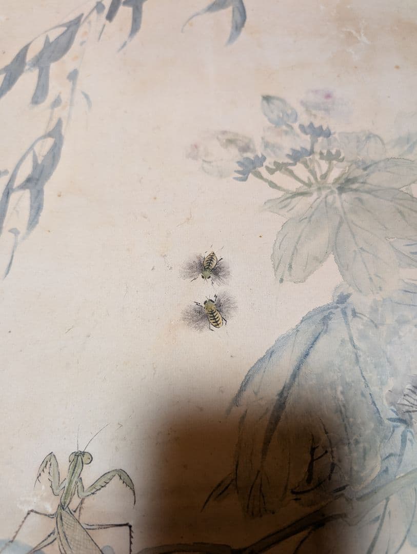 真作】陳康候 花鳥絵 中国書画 紙本肉筆 - メルカリ