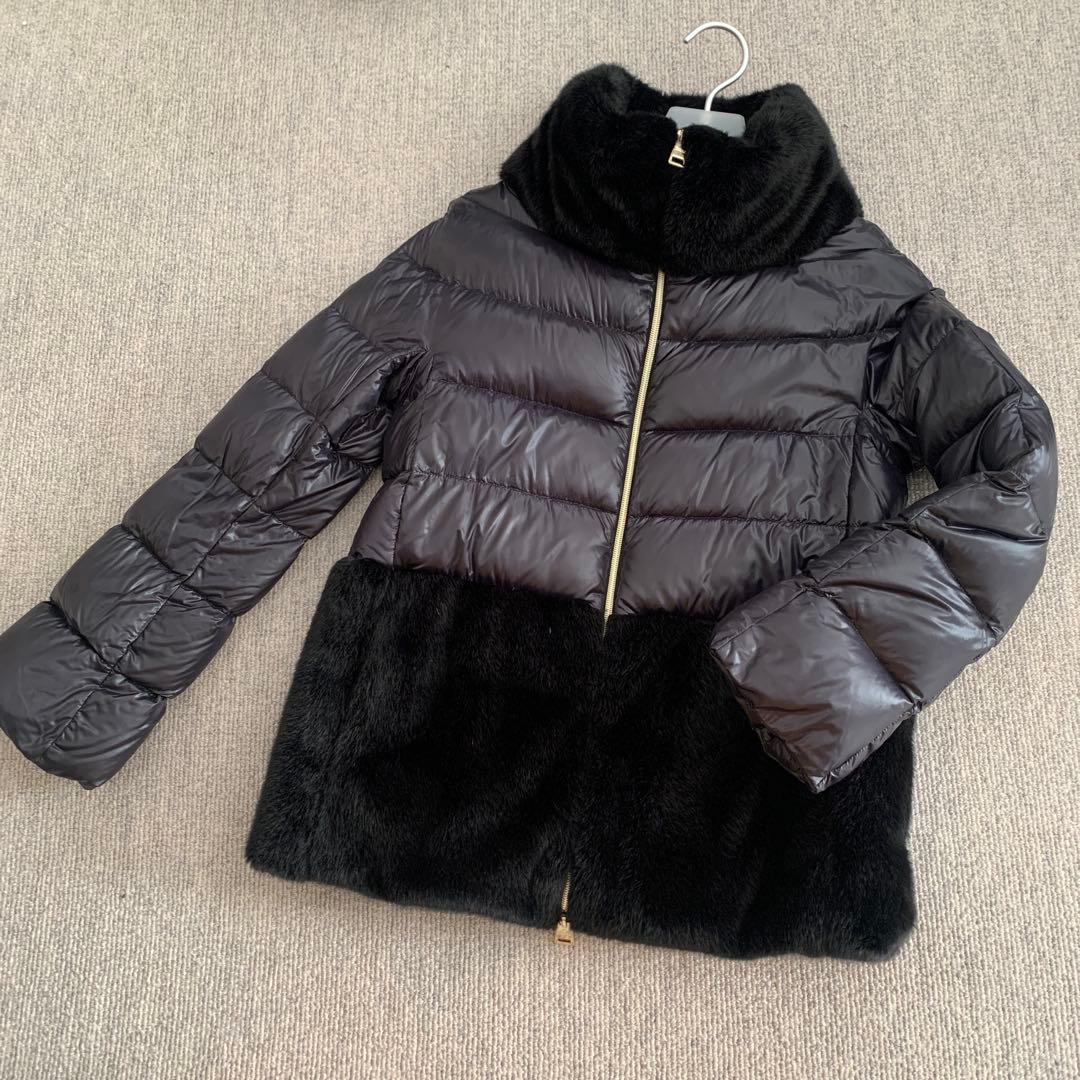 Herno ヘルノ　ブラック ダウンジャケット　サイズ38