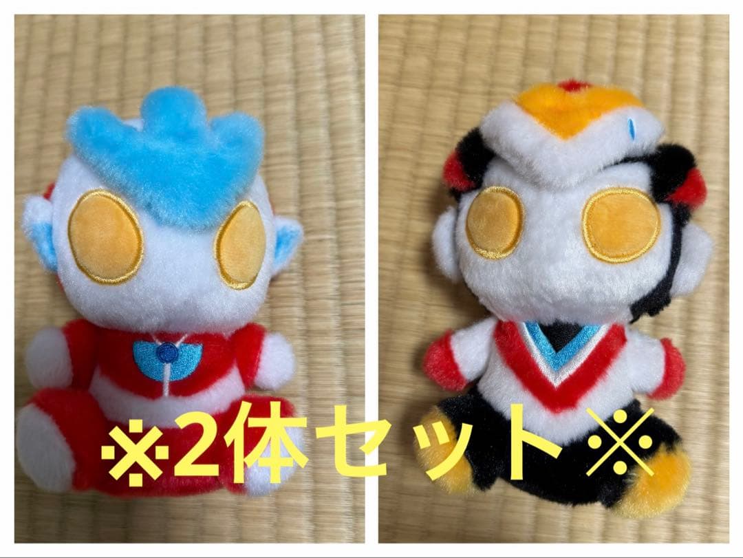 ウルトラマンギンガ　ウルトラマンビクトリー　ふわふわお座りぬいぐるみ