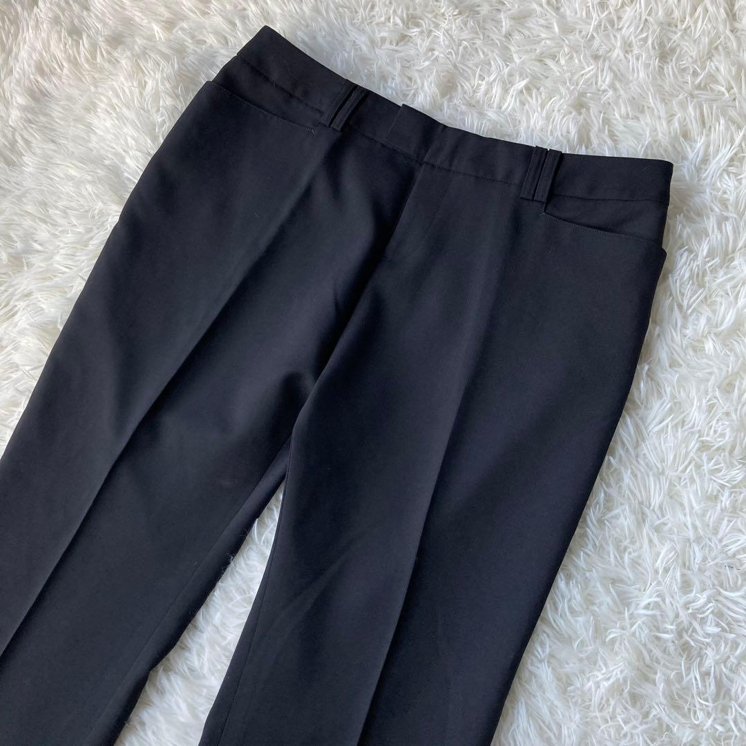 【特大・美品】 n line Precious フレアパンツスーツ 黒 19号