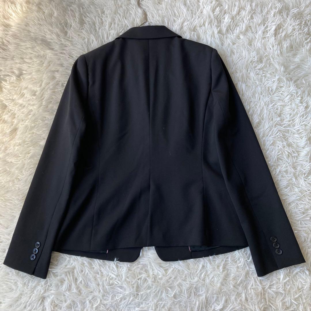 【特大・美品】 n line Precious フレアパンツスーツ 黒 19号