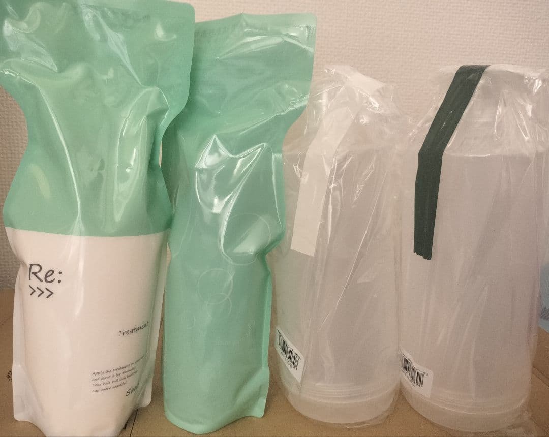 【匿名 送込】アジュバン リ シャンプー トリートメント 詰替 ボトル 2本