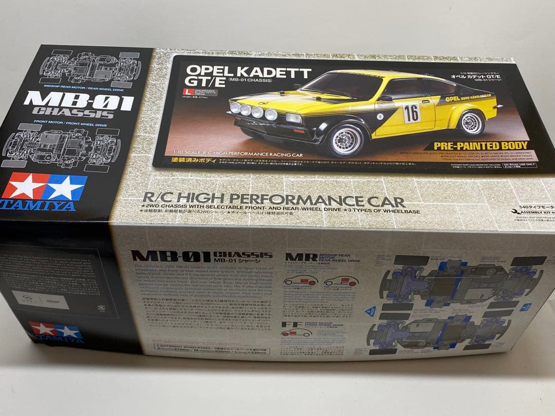 タミヤ MB-01 シャーシ オペルカデット(最終値下げしました) タミヤ】58729 1/10RC オペル カデット GT/E (MB-01シャーシ