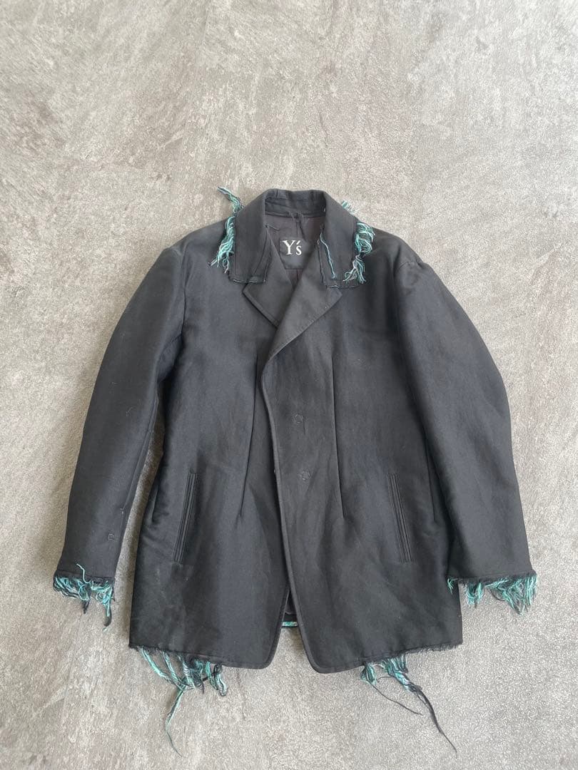 Y’s フリンジ付きジャケット　ブラック　サイズ2