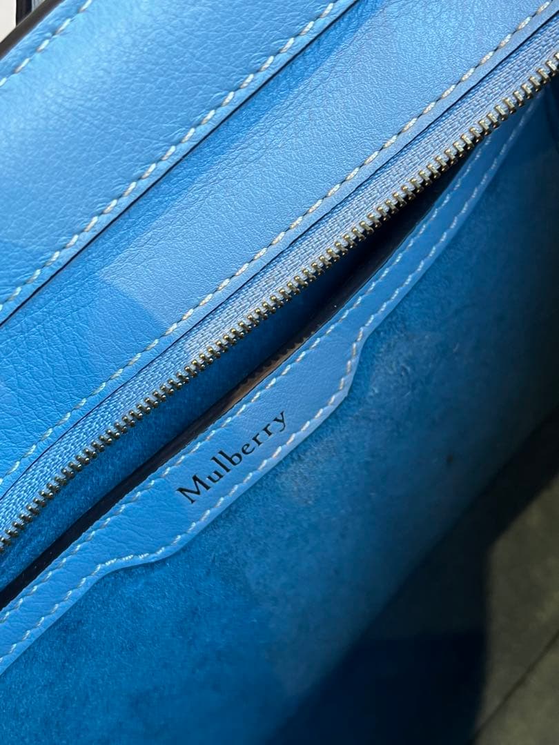 新品未使用】マルベリー ミニ ジップド ベイズウォーター ポプリン