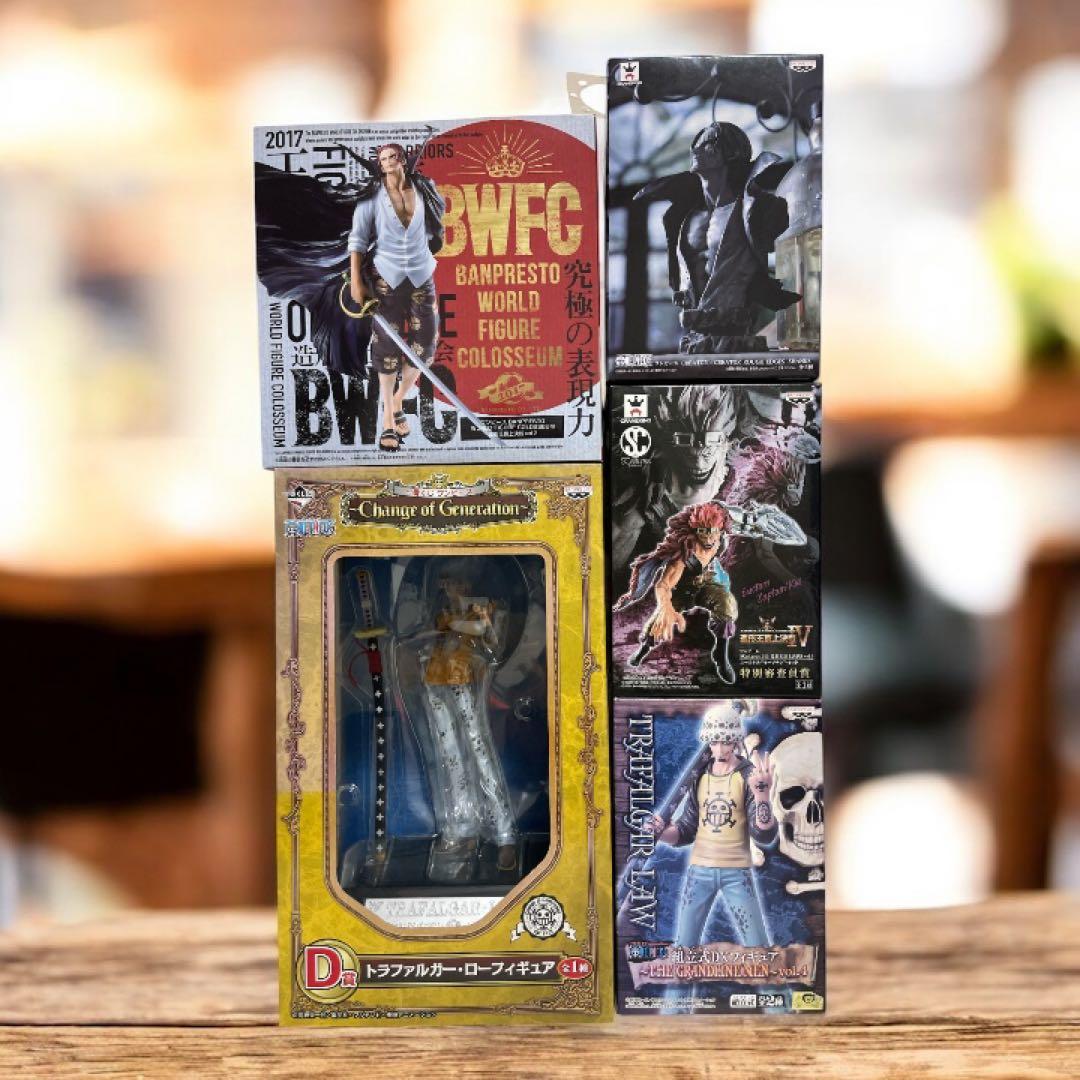 ONE PIECEフィギュアまとめ売り　ロー　キッド　シャンクス ONE PIECEフィギュアまとめ売り ロー キッド シャンクス