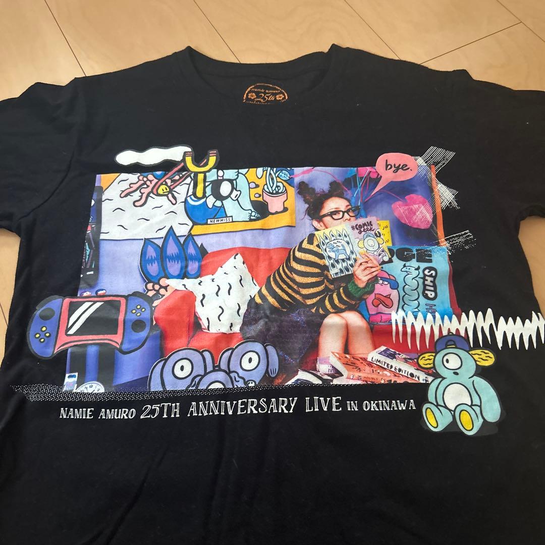 即購入ok!!】安室奈美恵 25周年 沖縄 Tシャツ 黒 Sサイズ - メルカリ