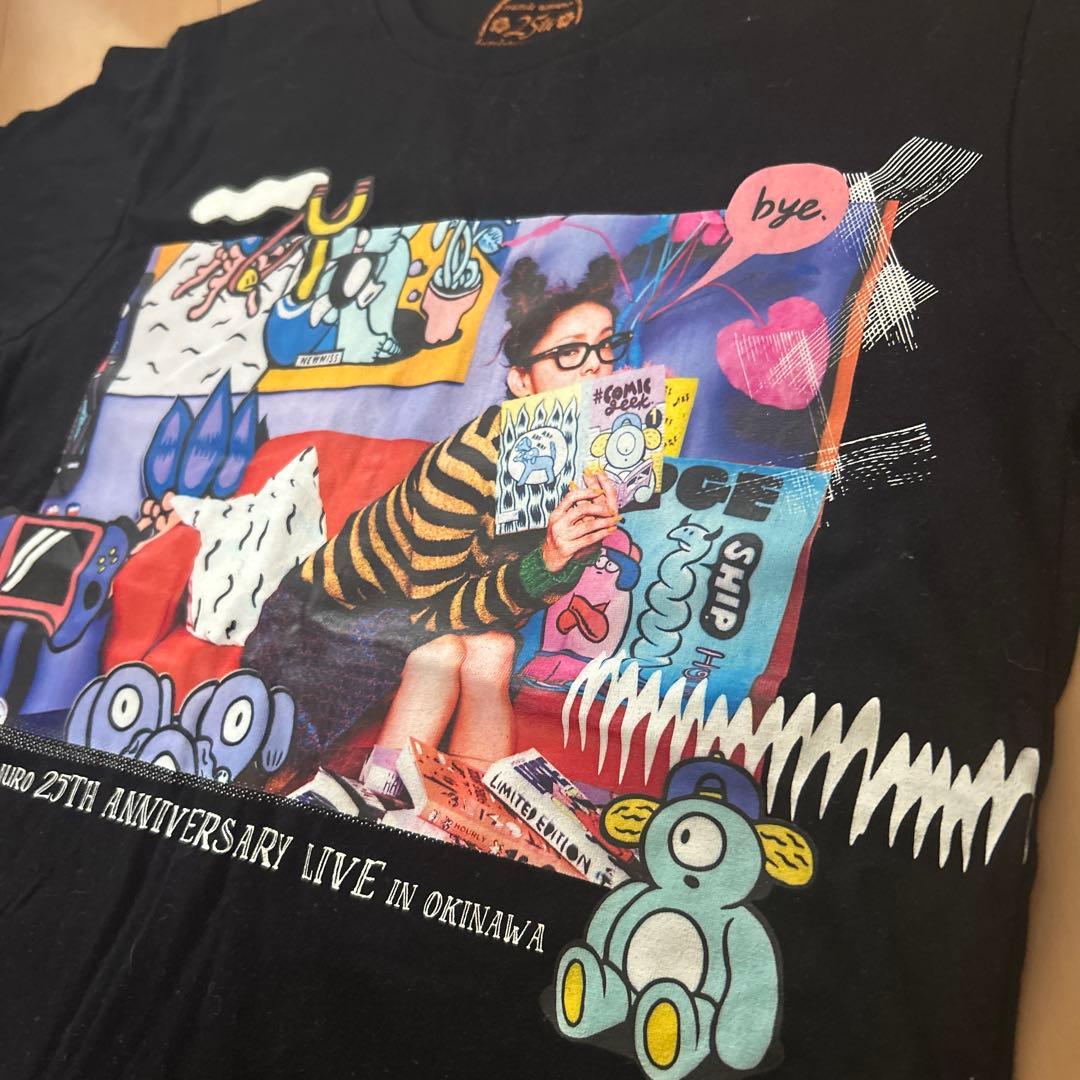 即購入ok!!】安室奈美恵 25周年 沖縄 Tシャツ 黒 Sサイズ - メルカリ