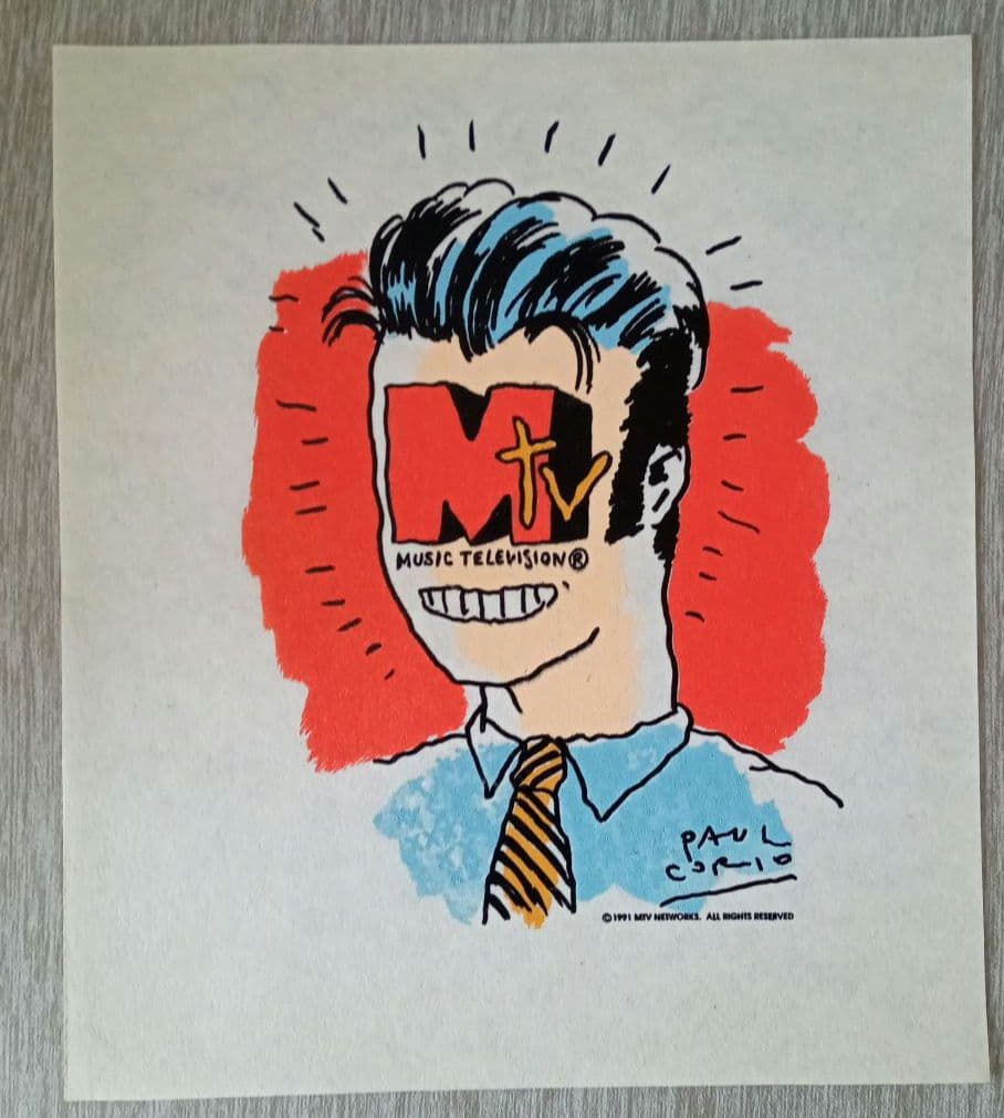 1990年代 musicTV(USA)Tシャツ グラフィックデザイン画