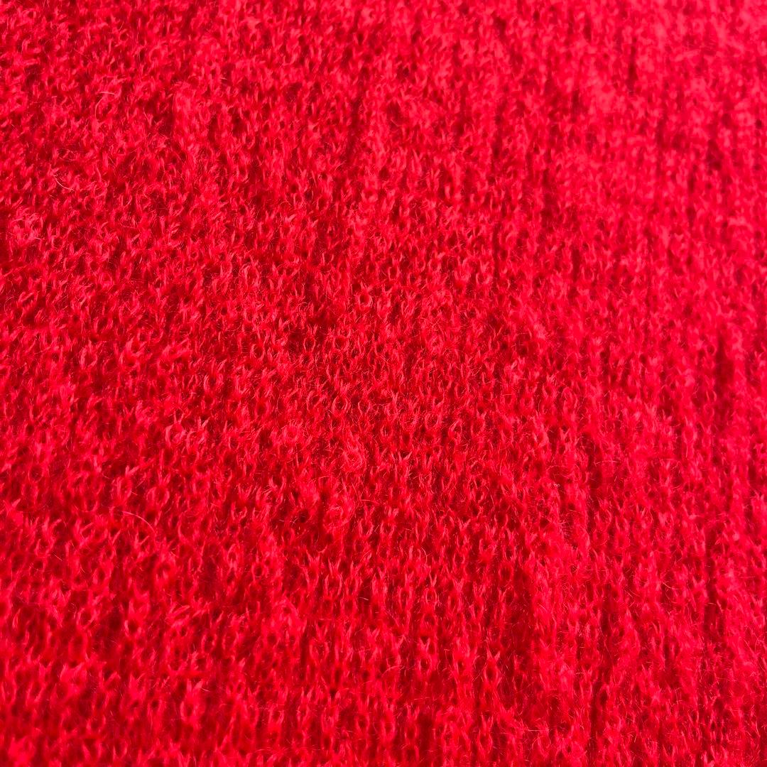 ○未使用品 フェラガモ タートルネック フリル モヘヤ57% ニット