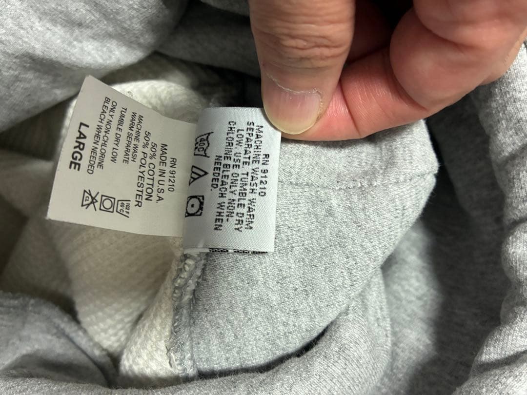 FOUR DOTS グレー パーカー 4Dロゴ キャンバー BADHOP - メルカリ