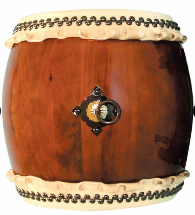 和太鼓 諏訪長胴太鼓 1.6尺 巻耳・専用ケース・バチ5本・教本DVD付