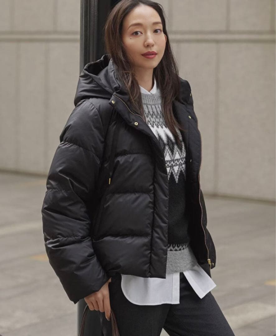 【滝沢眞規子さん着用/VERY掲載】シレータフタ コンパクト ダウンコート