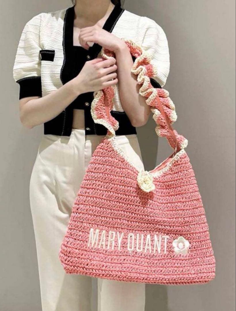 MARY QUANT カゴバッグリリーブラウン