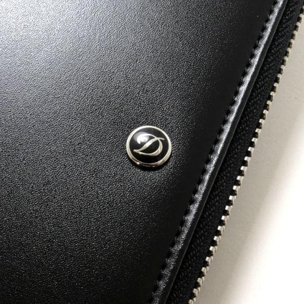 デュポン S.T.Dupont 180044 ラウンドジップ レザー 長財布 黒