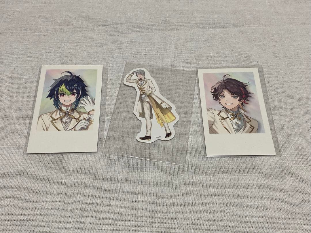 にじさんじ 6周年 特典 ランダムチェキ 伊波ライ 三枝明那 弦月藤士郎