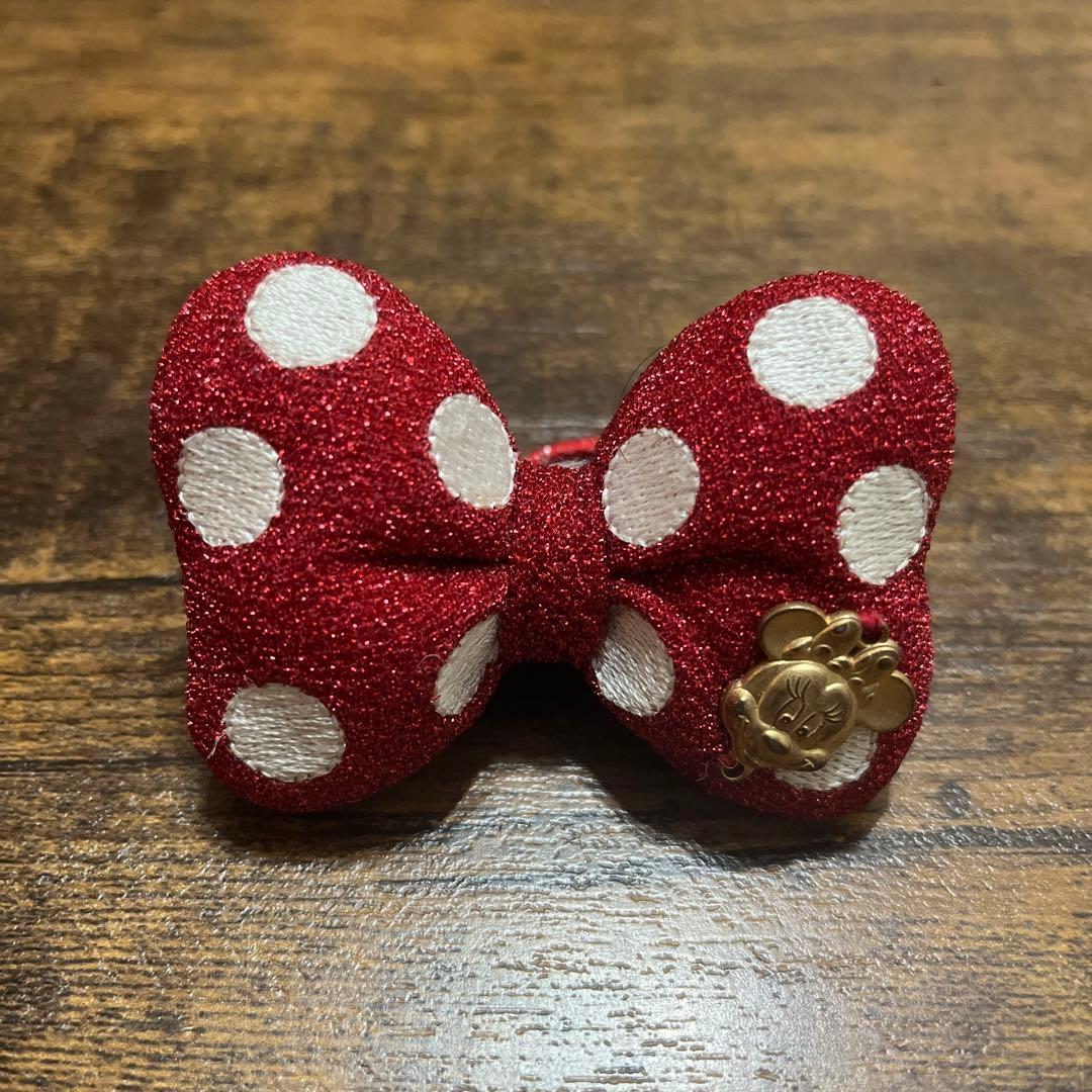 ディズニー ヘアゴム ヘアポニー ミニーちゃん リボン ミニサイズ