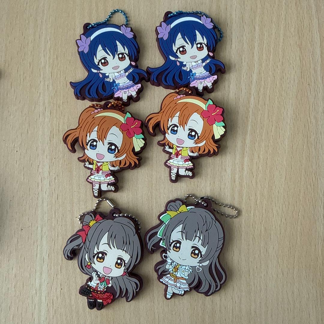 μ's 高坂穂乃果 園田海未 南ことり ラバーストラップ - メルカリ