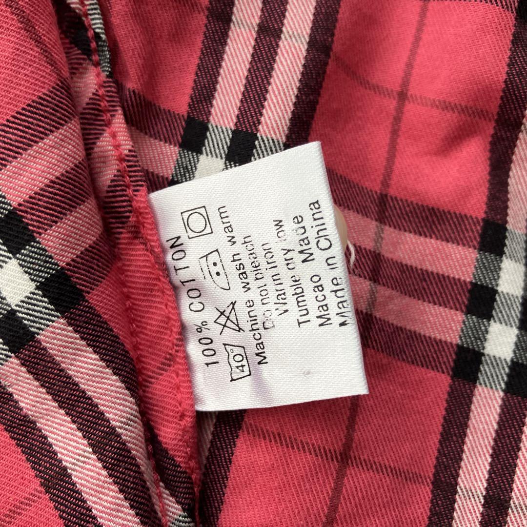 バーバリー ノバチェック シャツ ピンク L - メルカリ