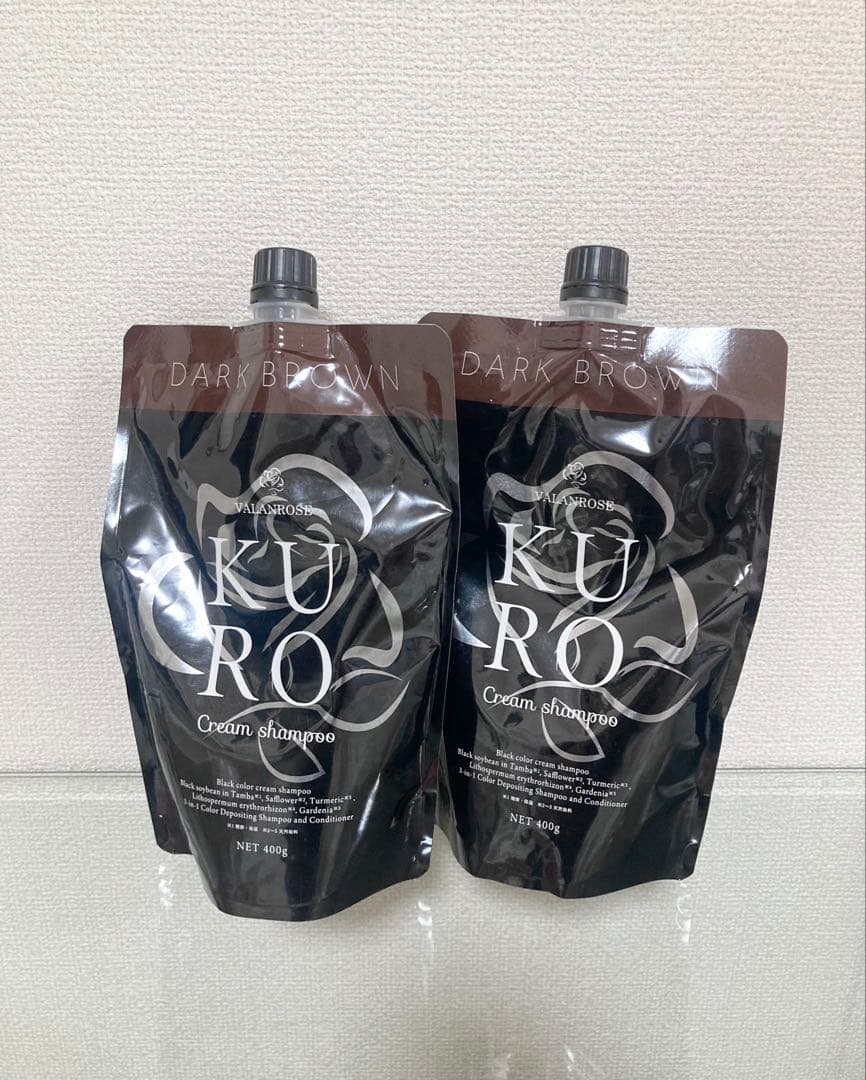 未使用 VALANROSE KUROクリームシャンプー ダークブラウン 2個
