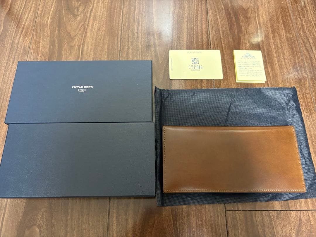 キプリス × 伊勢丹 オイルシェル コードバン 長財布　5401