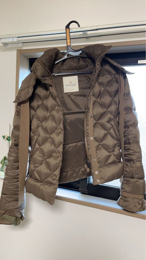 MONCLER カーキブラウン ダウンジャケット MONCLER K2 モンクレール ダウンジャケット デカワッペン カーキ M