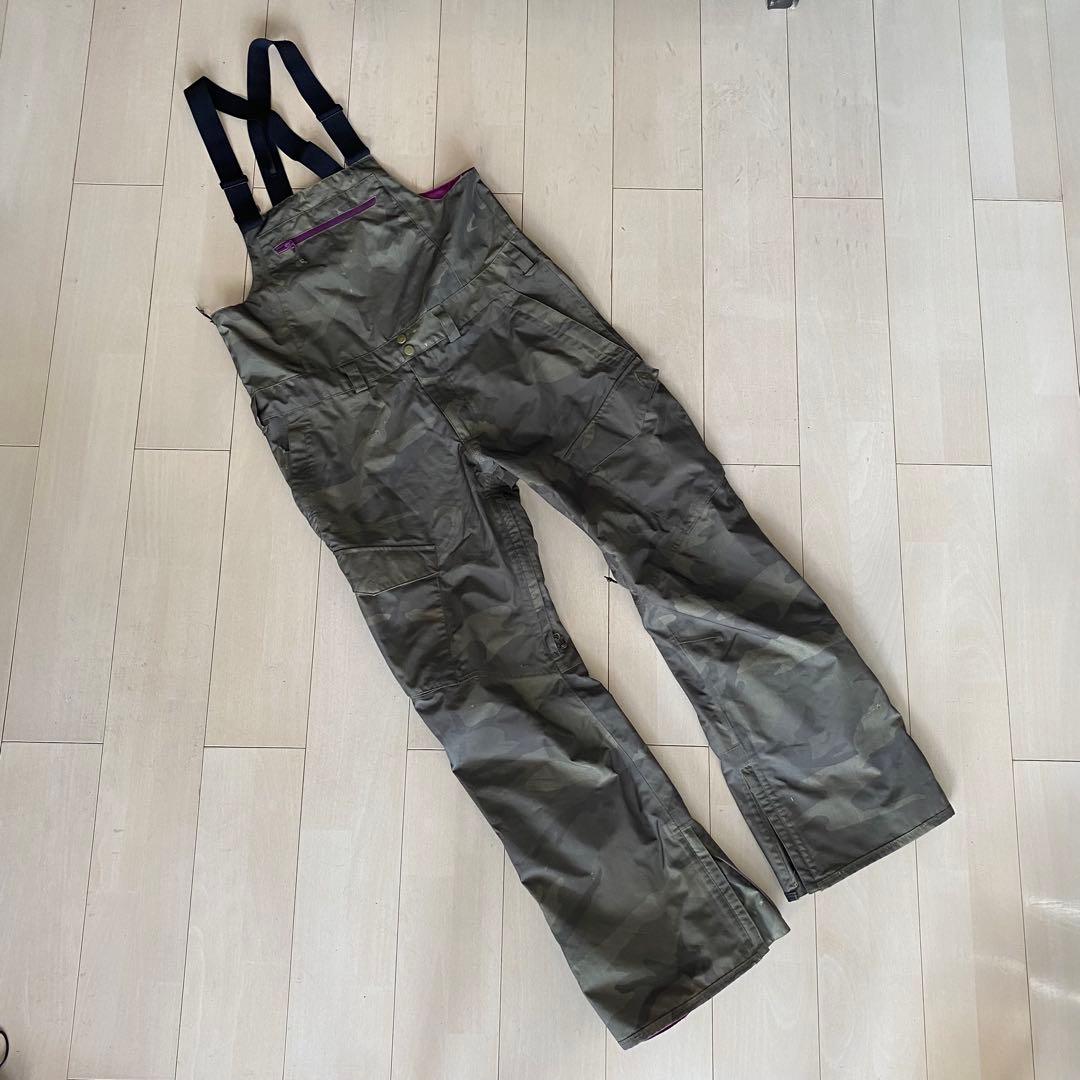 バートン　ビブパンツ　カモフラ　迷彩　BURTON ウェア　ゴアテックス BURTON（バートン） スノーボードウェア キッズ ビブパンツ 25-26