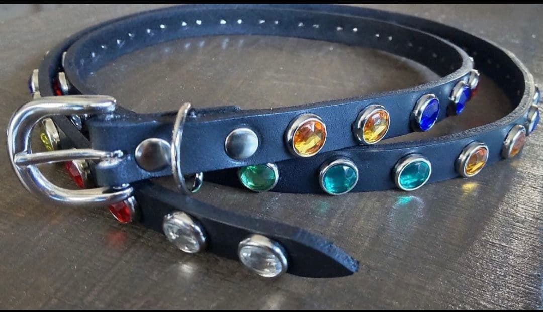 NAG CHAMPA　フルレインボーナローベルト1.5cm幅