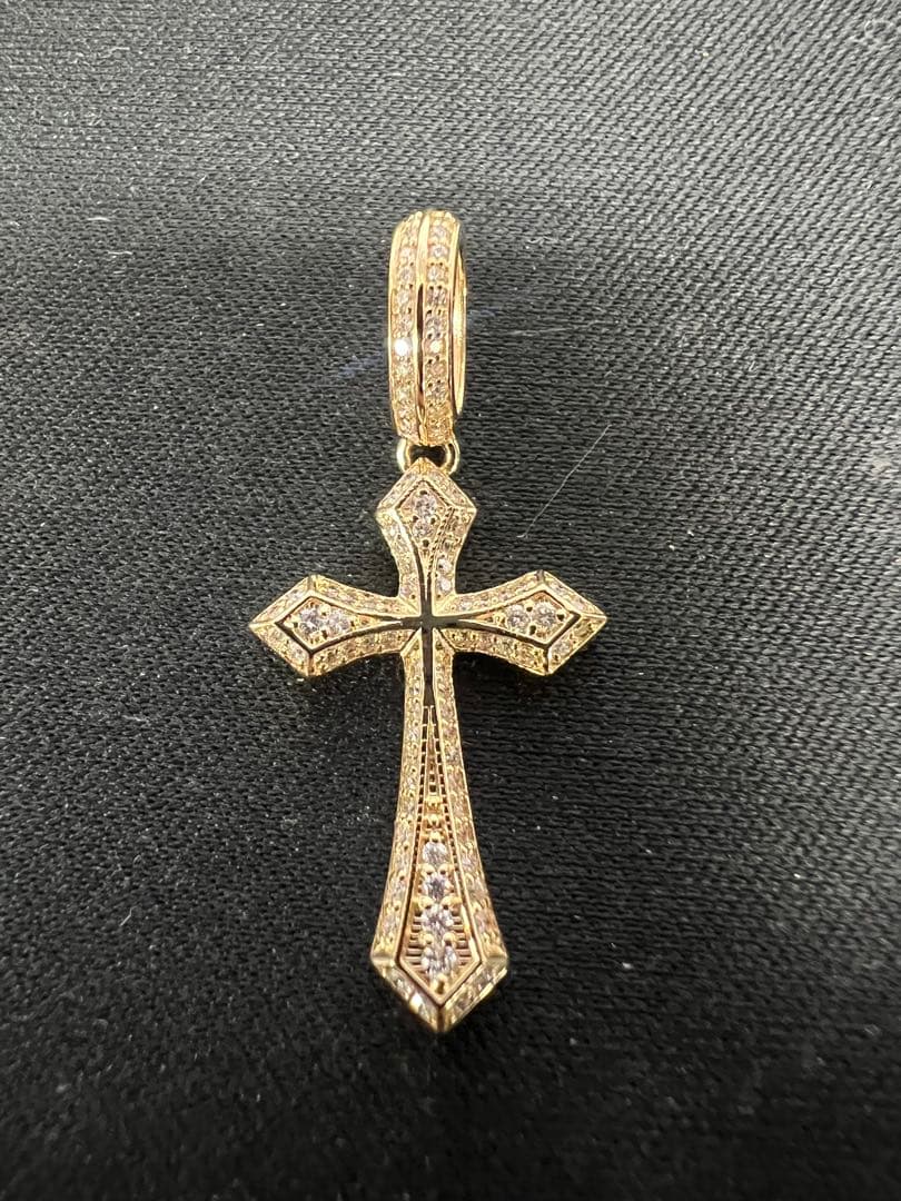 K18ダイヤクロスペンダントトップのみ K18バケットダイヤクロスペンダントトップ | ex'position/エクスポジション