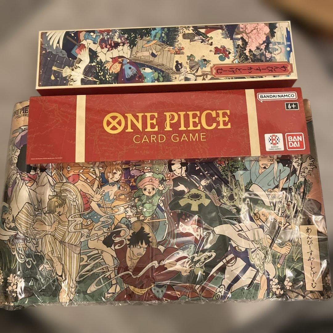 ワンピース 1stanniversary海外 プレイマット　ストレージボックス PREMIUM BANDAI ONE PIECE カードゲーム 1st ANNIVERSARY SET