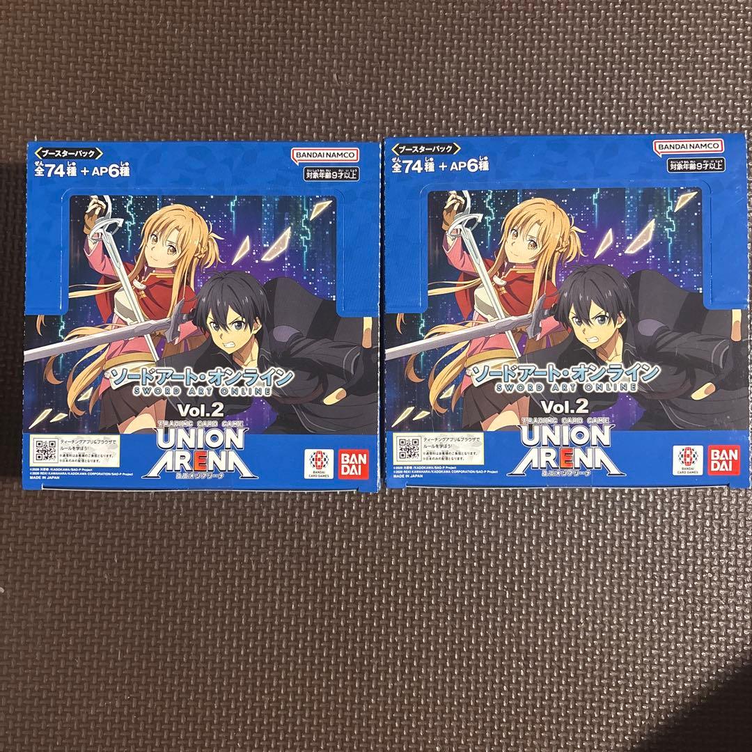 ユニオンアリーナSAOソードアートオンラインvol.2 2BOXセット 未開封