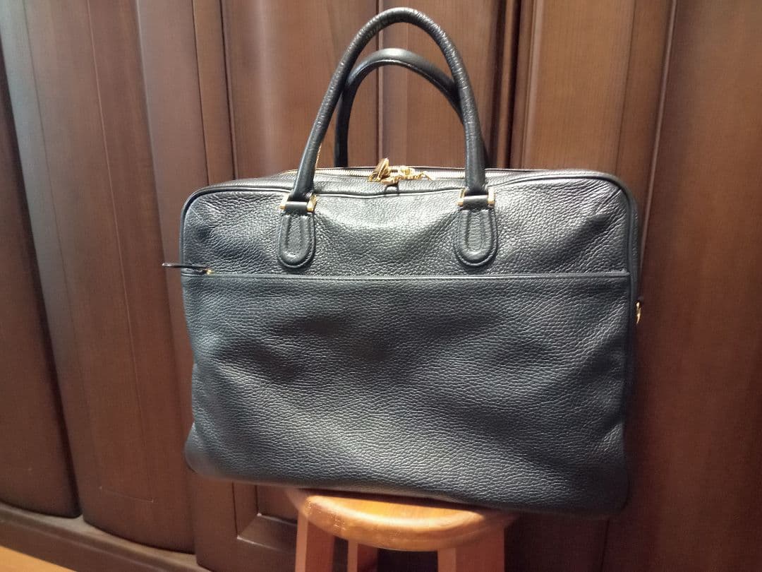 【kees】チマブエ　エメリー　ブリーフケース（ダブル）黒