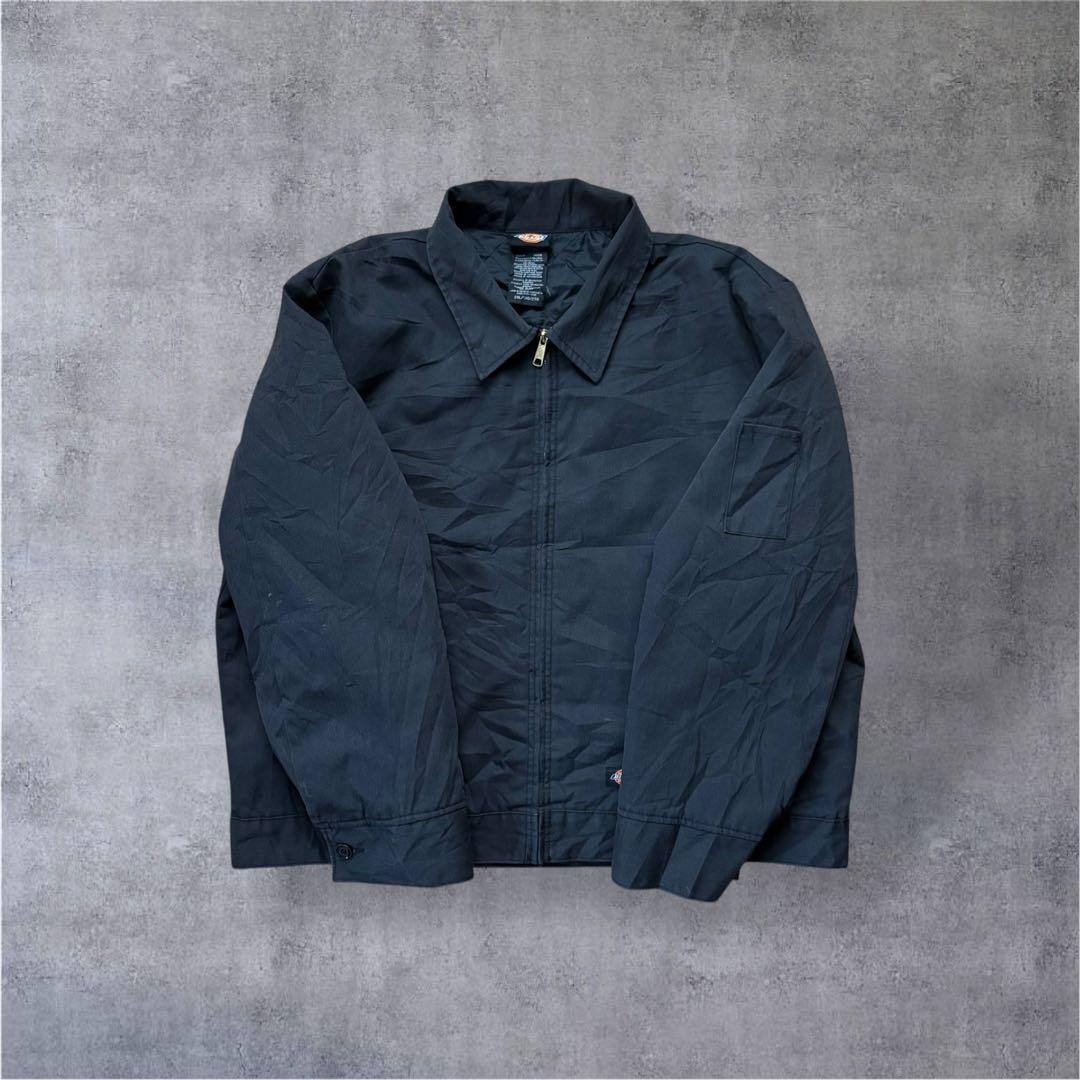 Dickiesスイングトップキルティング裏地アイゼンハワージャケット2XL黒