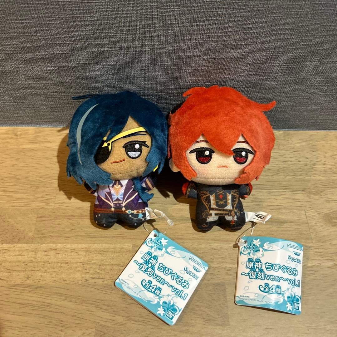 原神 ちびぐるみ 復刻ver. vol.1 ディルック ガイア 2点セット - メルカリ