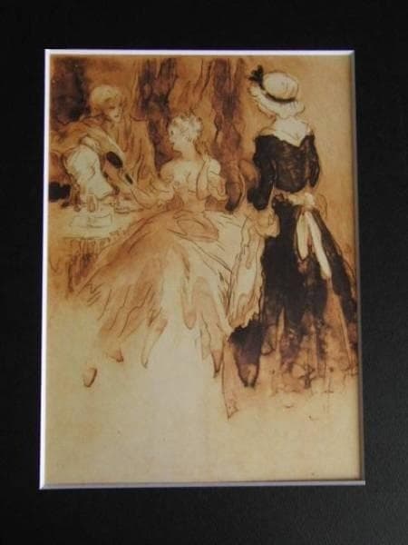 ルイ・イカール、夫人のドレッサー、希少限定額装用画集より、新品高級額装付