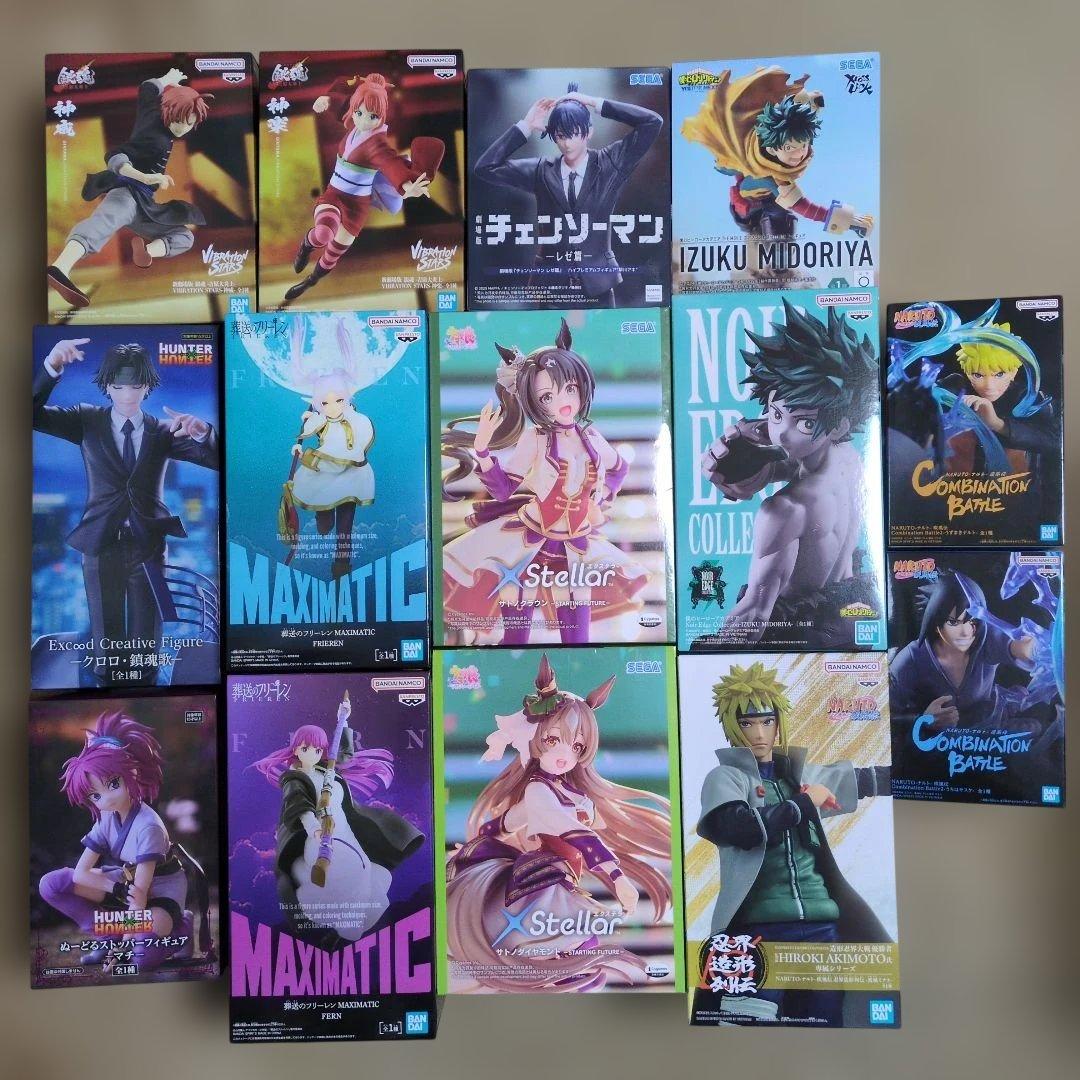 最新プライズフィギュアまとめ売り 14体 ウマ娘 NARUTO 早川アキ デク