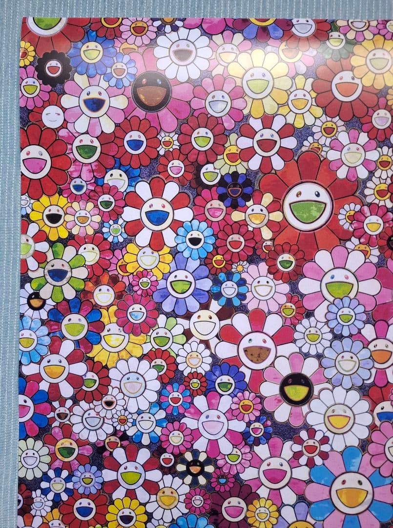 村上隆 花畑 2枚セット ポスター アート 人気画家 (草間彌生 奈良美智