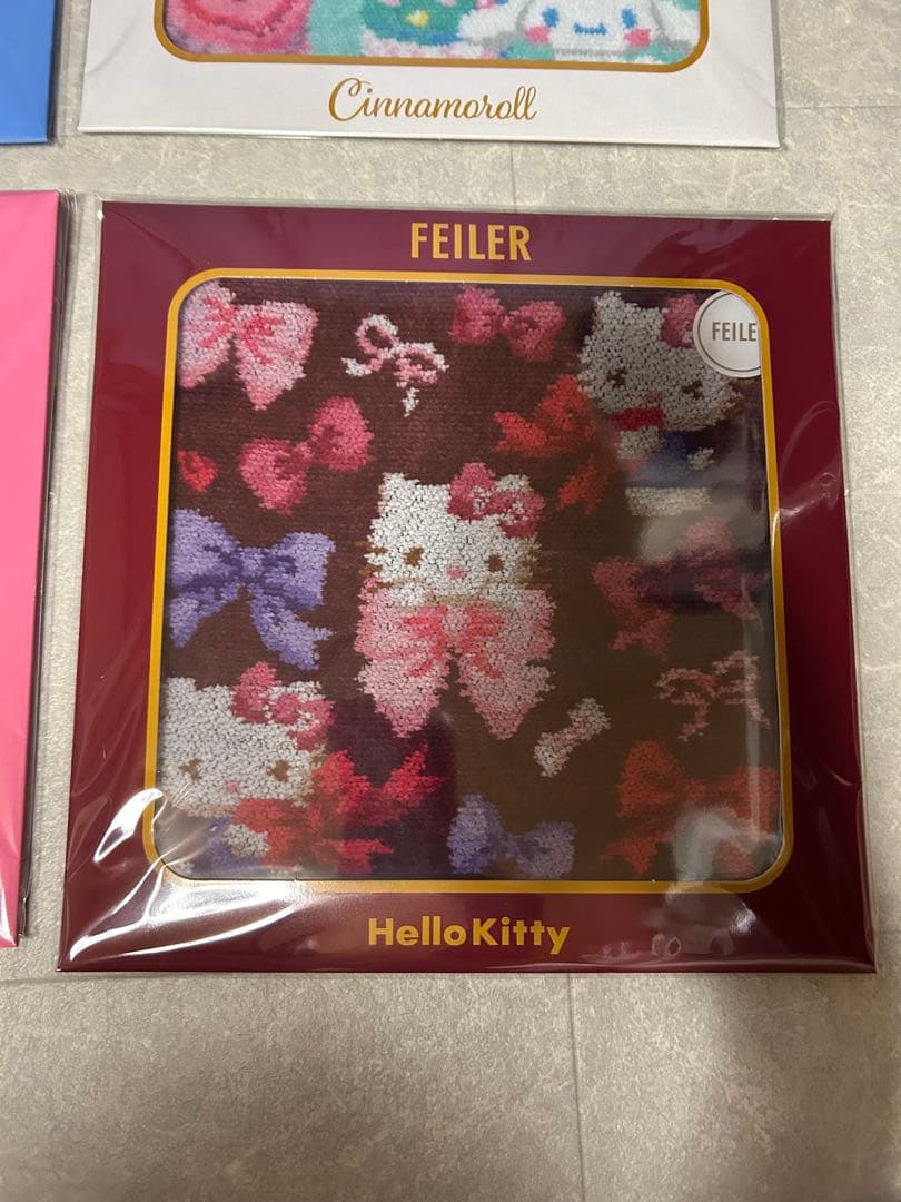 新品未使用・未開封・パッケージ付】フェイラー×サンリオ ハンカチ 4枚