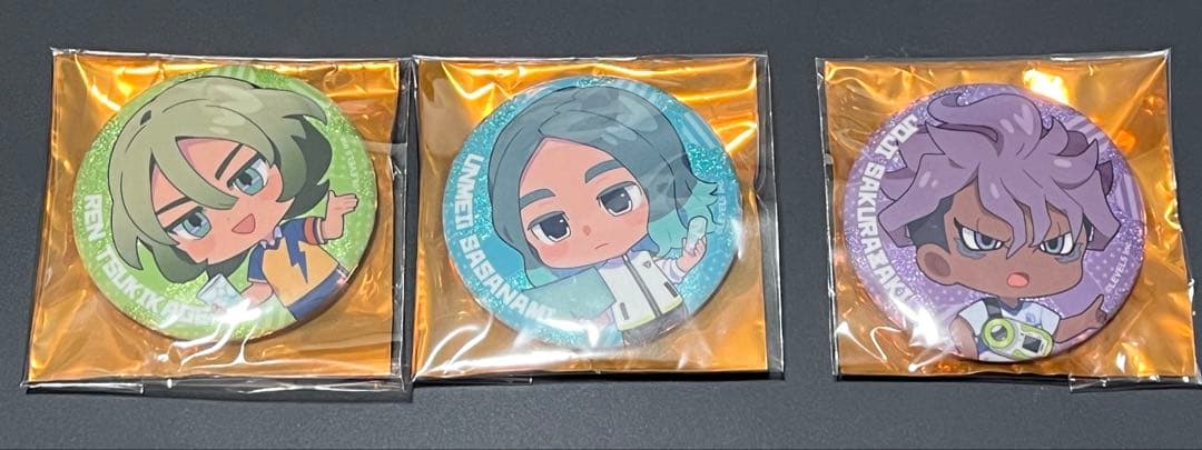 イナイレV 桜咲丈二 笹波雲明 月影蓮 缶バッジ ジョイポリス - メルカリ