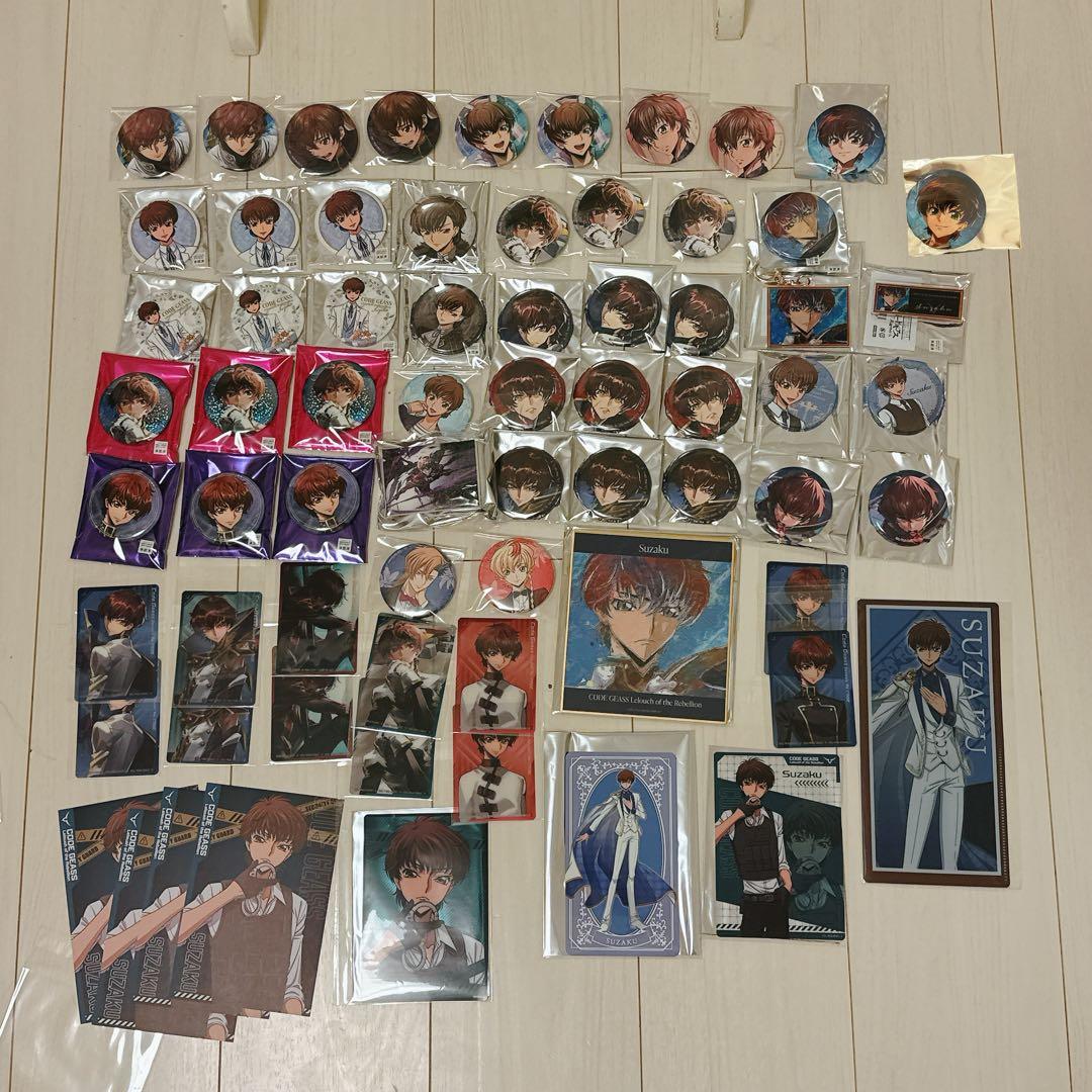 コードギアス　スザク　缶バッジ　アッシュ　ロゼ　ギアジェネ　ロススト　東京タワー