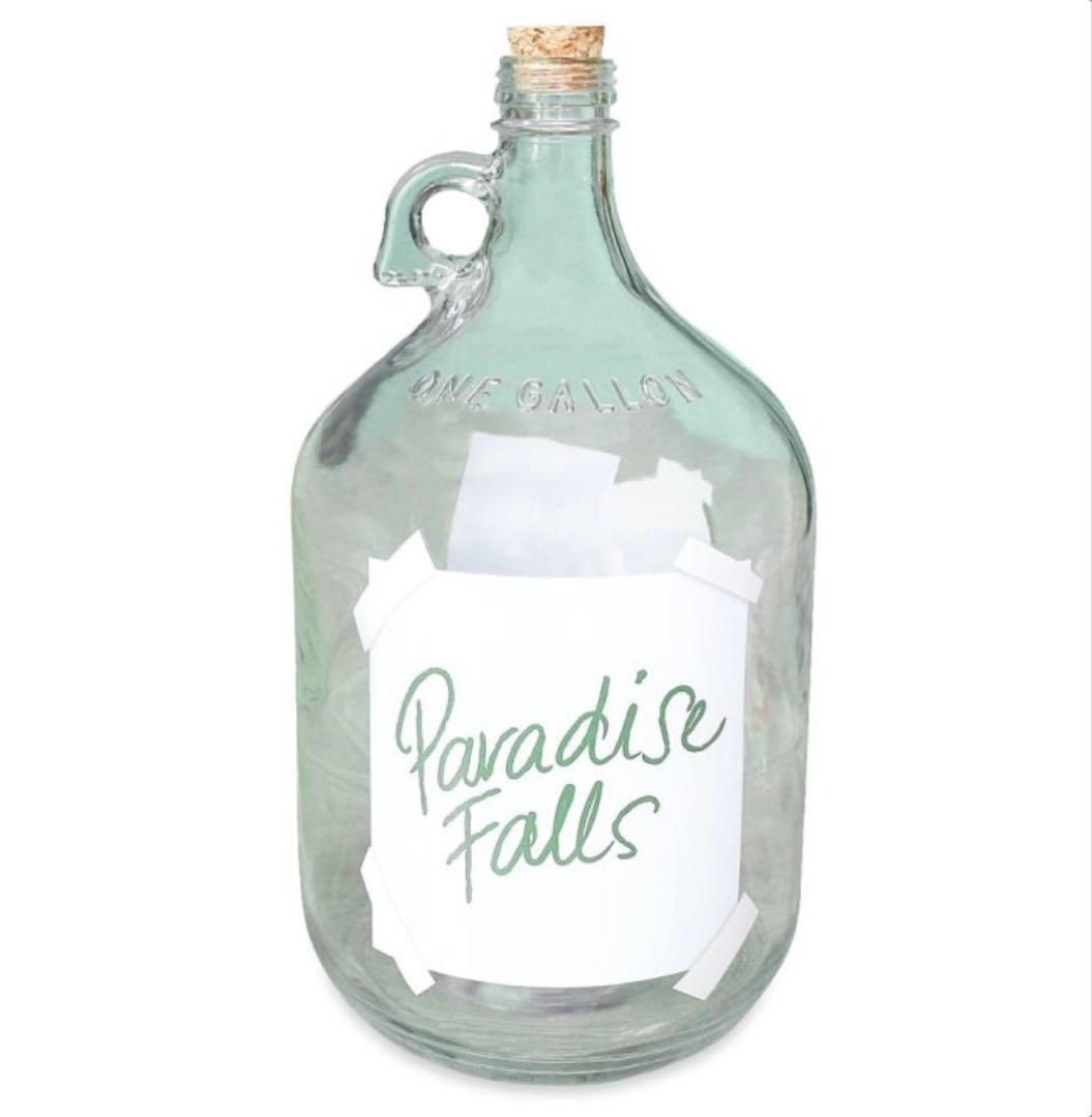 カールじいさん空飛ぶ家　貯金箱 カールじいさんの空飛ぶ家』リアルサイズのカールとエリーのガラス製