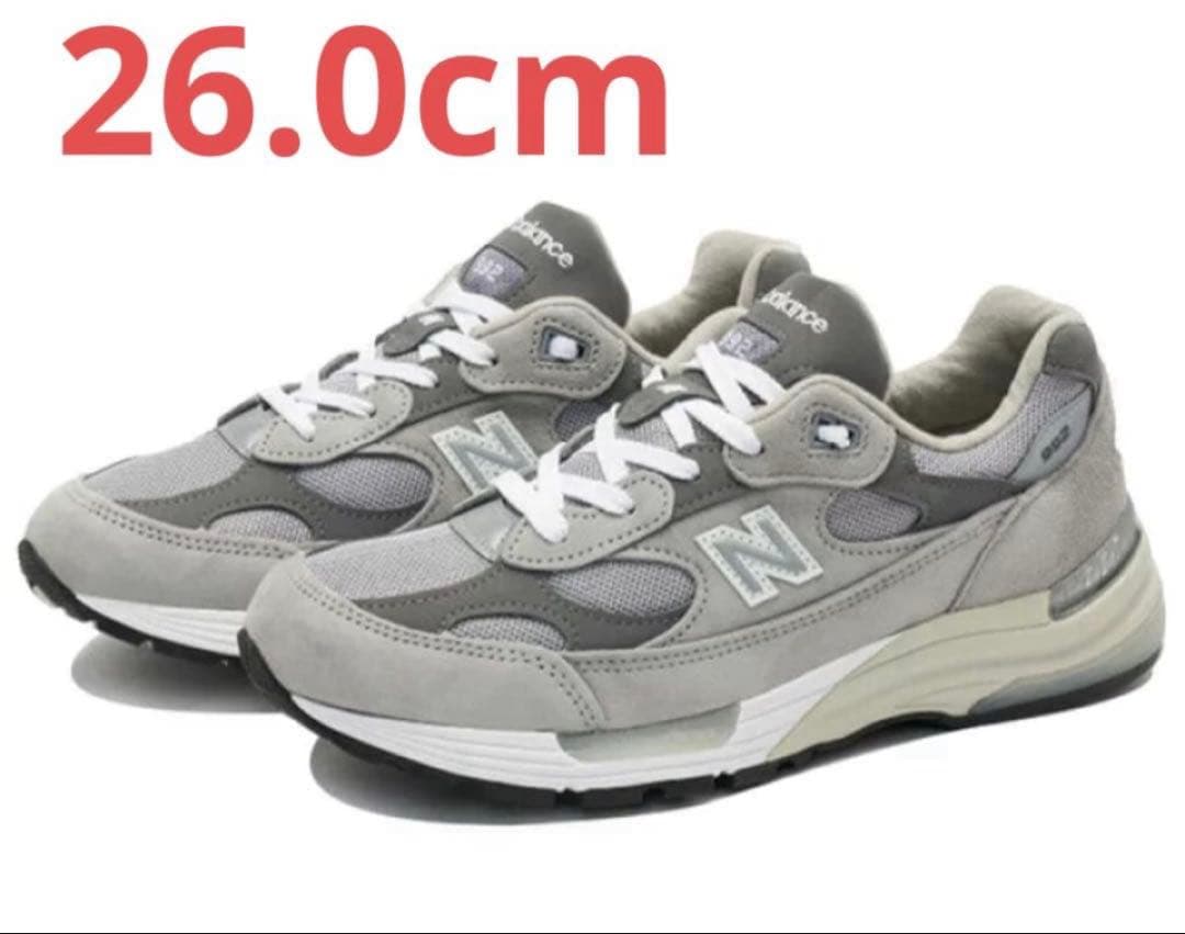 【新品】New Balance M992GR グレー USA製 26.0cm