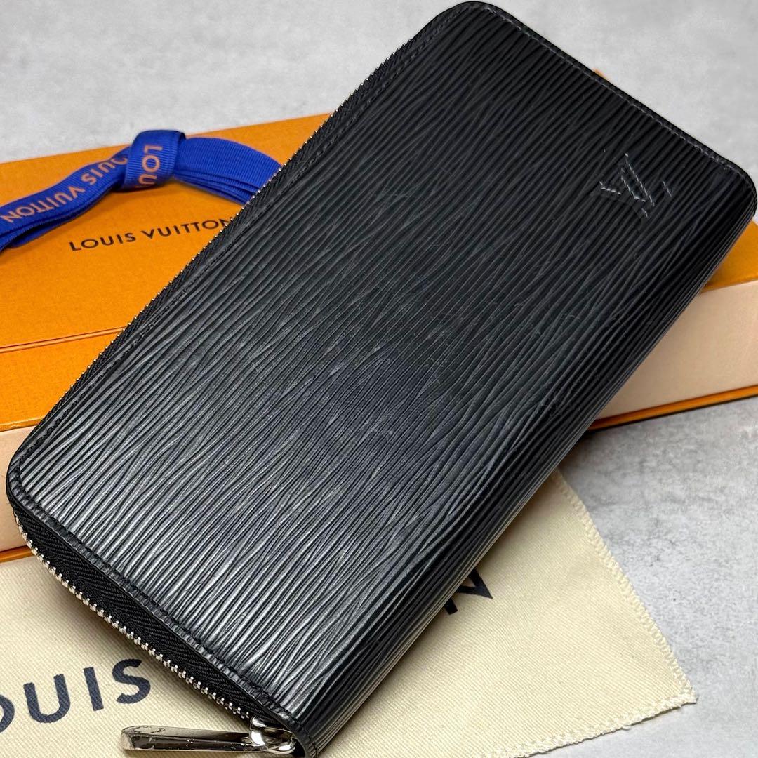 超美品 RFID ルイヴィトン エピ ノワール ジッピーウォレット 長財布 LOUIS VUITTON（ルイ・ヴィトン） 長財布 エピ ジッピー・ウォレット