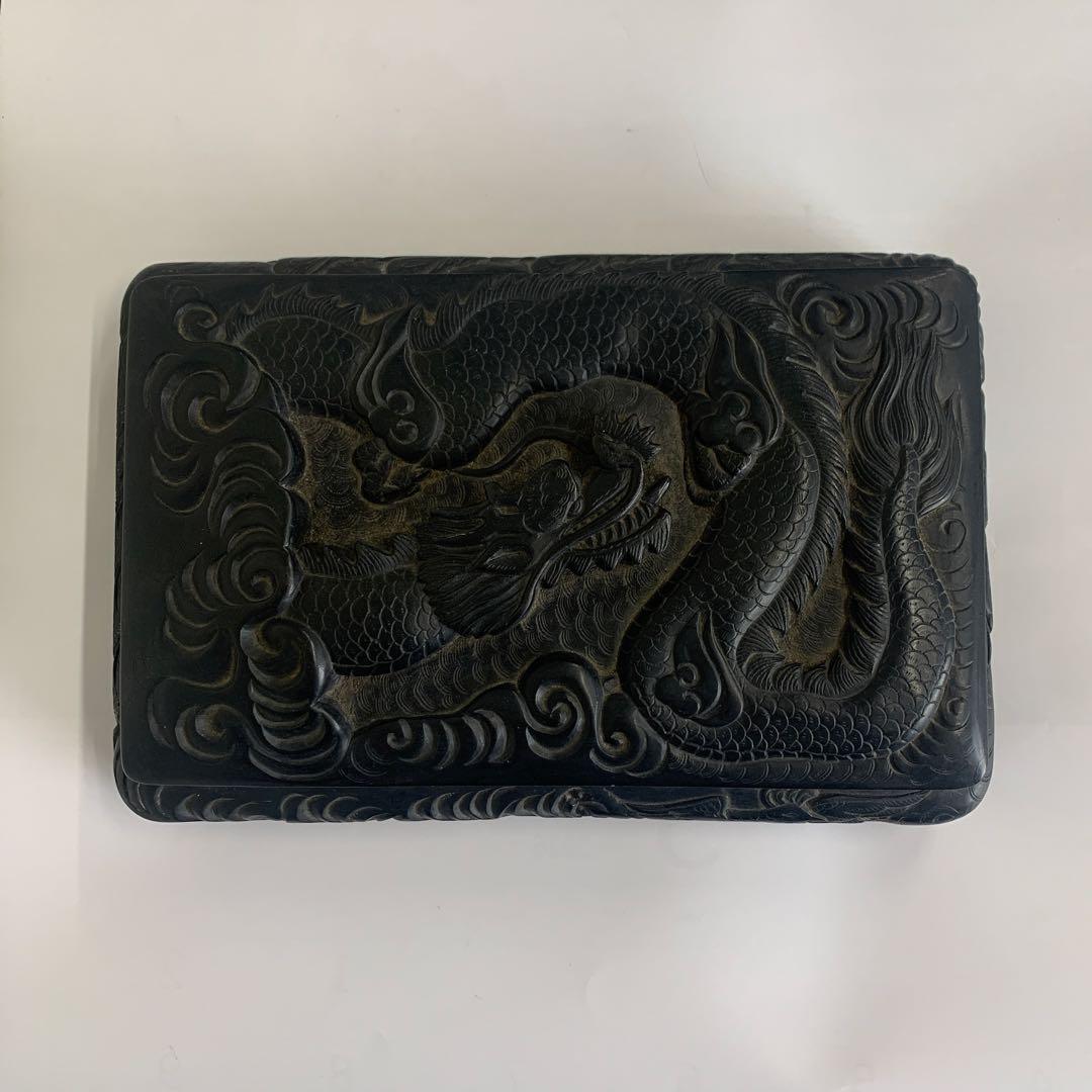 硯 藍浦石特製 硯石 現状品 ドラゴン彫刻の書道用具 - メルカリ